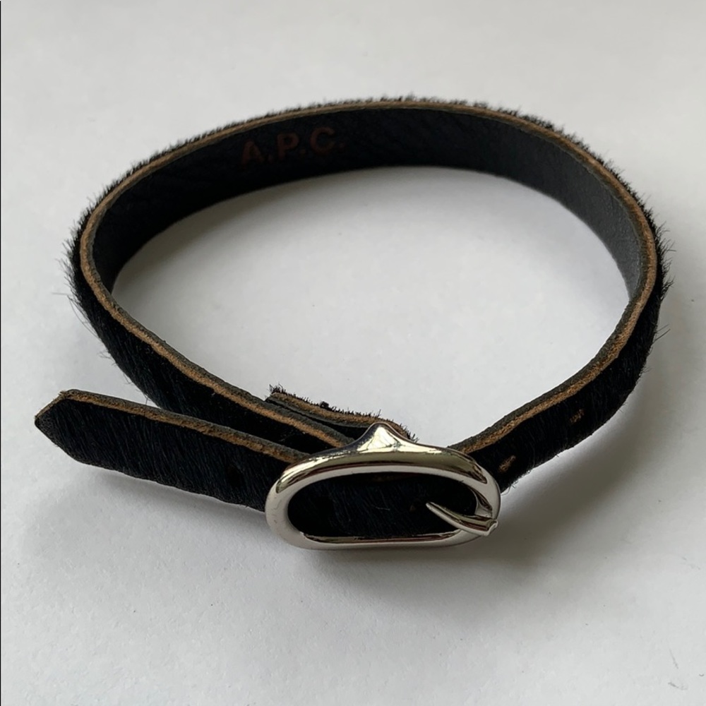 A.P.C. Soft Hair On Cow Leather Bracelet